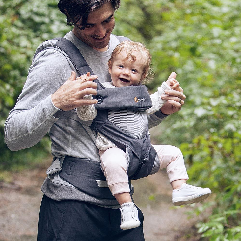 Marsupiu ergobaby 360 performance cool air carbon grey 4 pozitii 360