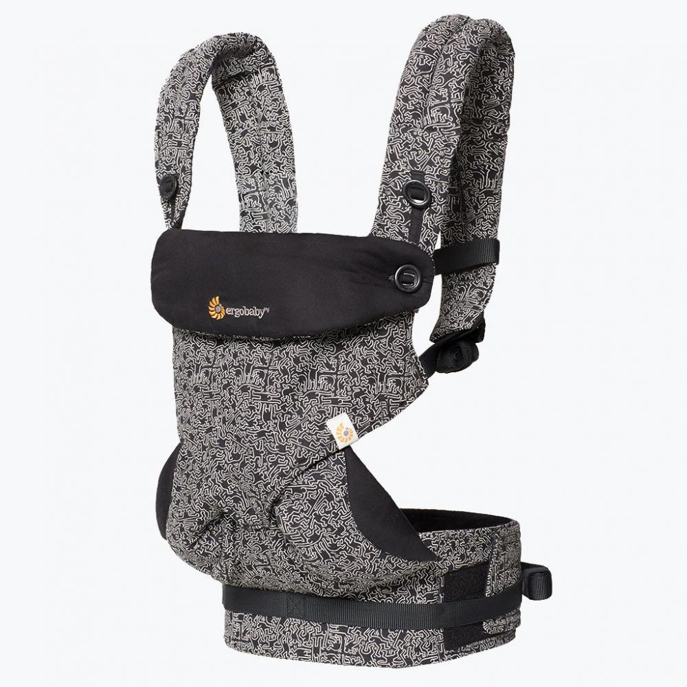 Marsupiu ergobaby 4 pozitii 360 keith haring black