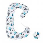 Perna 3 in 1 pentru gravide si bebelusi Soft Plus Bulinute turcoaz