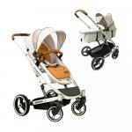 Carucior 2 in 1 transformabil cu suspensii Divaina Gray Melange