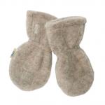 Manusi groase din lana merinos organica fleece Iobio Caffe Latte 0+