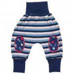 Pantaloni Joga din bumbac organic Iobio Stripped Blue 86/92