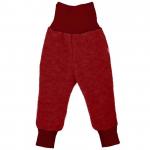 Pantaloni din lana merinos organica tumble/boiled wool KbT Iobio Cassis 74/80