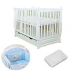 Patut multifunctional Eva Clasic + Saltea Cocos + Laterala Blue