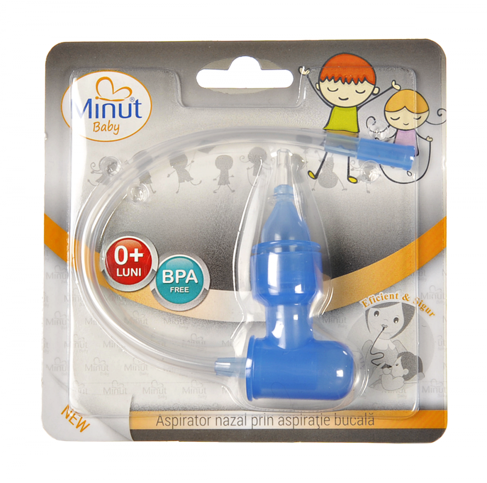 Aspirator nazal Minut Baby prin aspiratie bucala bleu - 2 | YEO