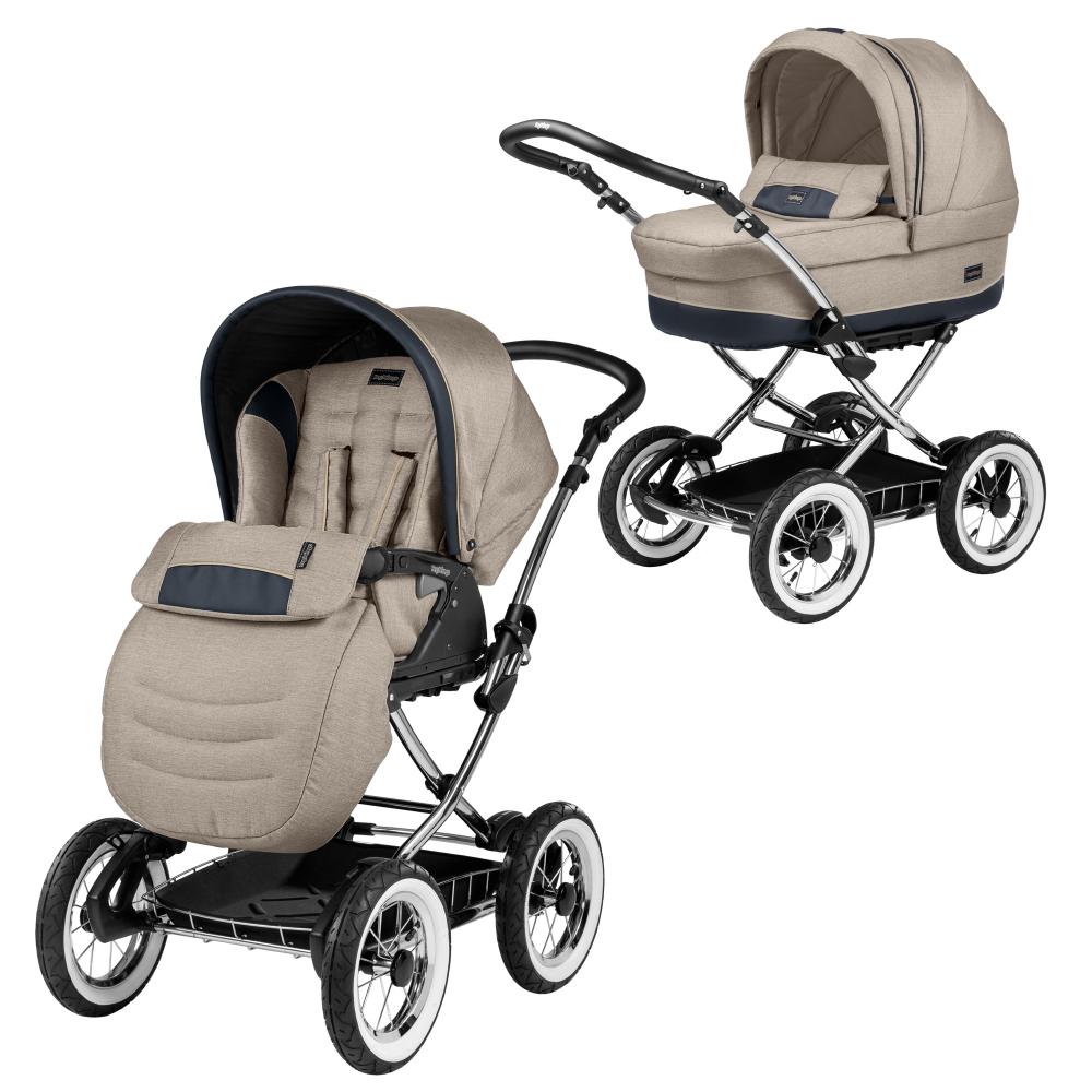 Carucior Primonido 2 in 1 Classico Chrome, Peg Perego Luxe Beige