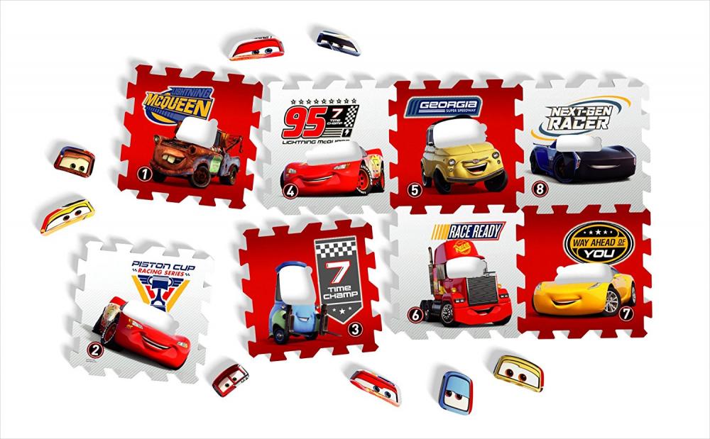 Covoras puzzle Cars Race of a Lifetime 8 bucati Knorrtoys 21013