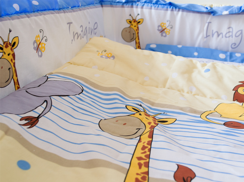 Lenjerie imagine safari blue 4+1 piese 120x60