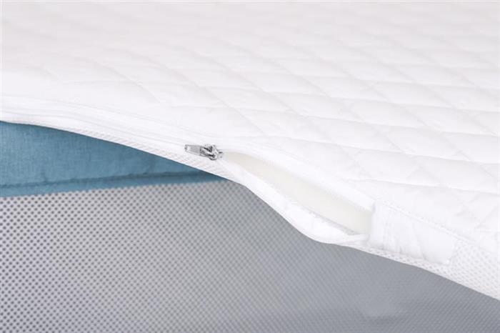 Patut co-sleeper 2 in 1 Together Turquoise Blue BABYGo imagine noua