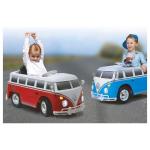 Masinuta electrica pentru copii Volkswagen Bus T1 Jamara 460234 rosu cu alb si control parental 27mhz 12V