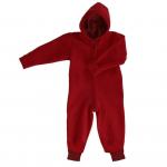 Overall din lana merinos organica tumble/boiled wool Iobio Cassis 74/80