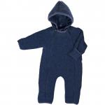 Overall babywearing din lana merinos organica wool fleece Iobio Sapphire 74/80