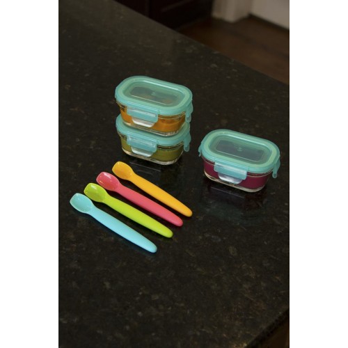 Lingurita din silicon + cutie smart spoon innobaby aqua