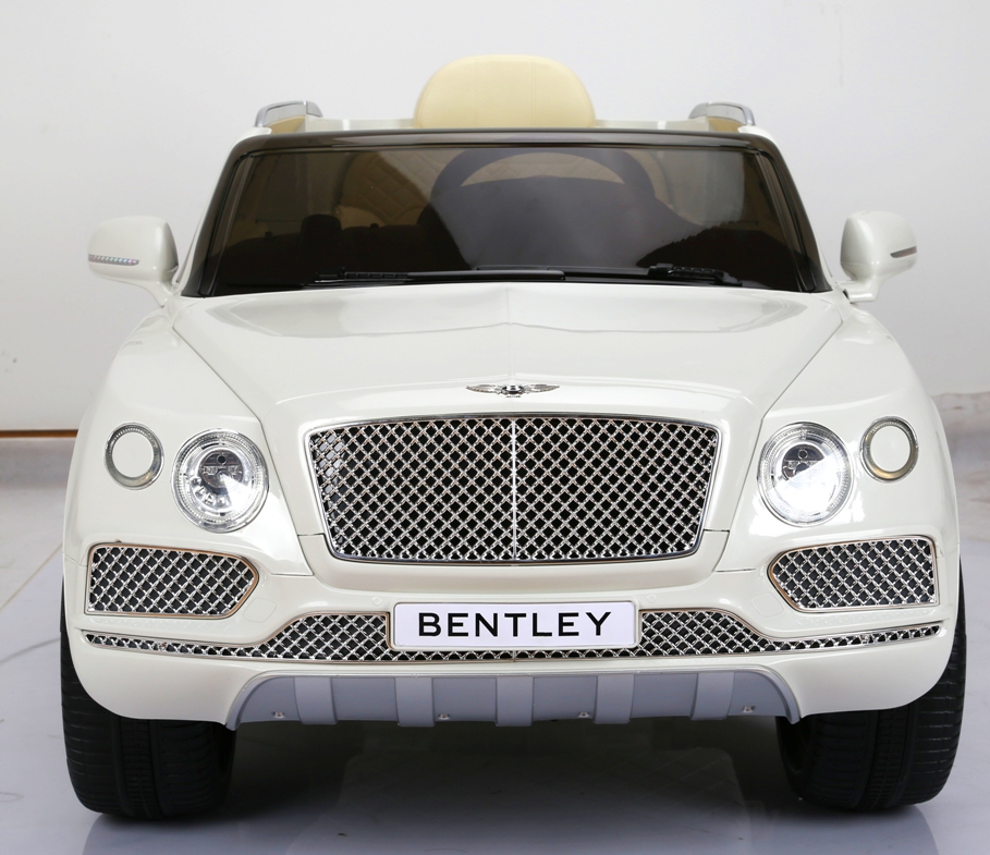 Masinuta electrica cu telecomanda Bentley Bentayga White - 1