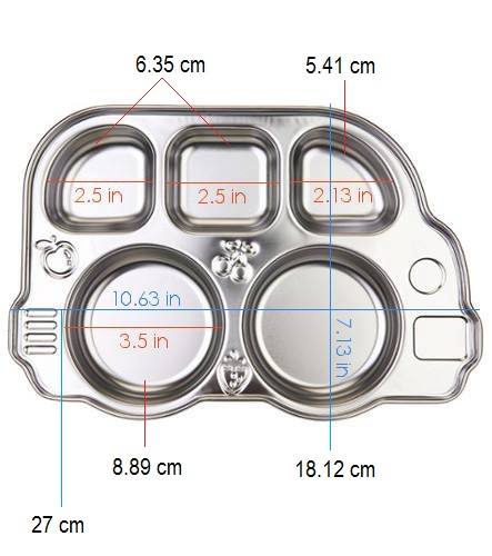 Tavita compartimentata cu capac Smart Bus Platter Innobaby Blue - 3 | YEO