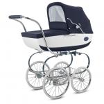 Carucior 3 in 1 Classica Pram Bleumarin & White colectia 2018