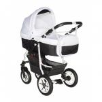 Carucior bebelusi 2in1 Pj Stroller Comfort White Black