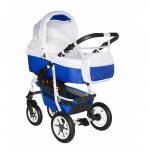 Carucior bebelusi 2in1 Pj Stroller Comfort White Blue