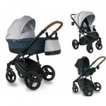 Carucior bebelusi 3 in 1 Bexa Ultra Pastel Navy