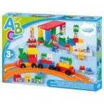 Set de constructie trenulet 100 de piese
