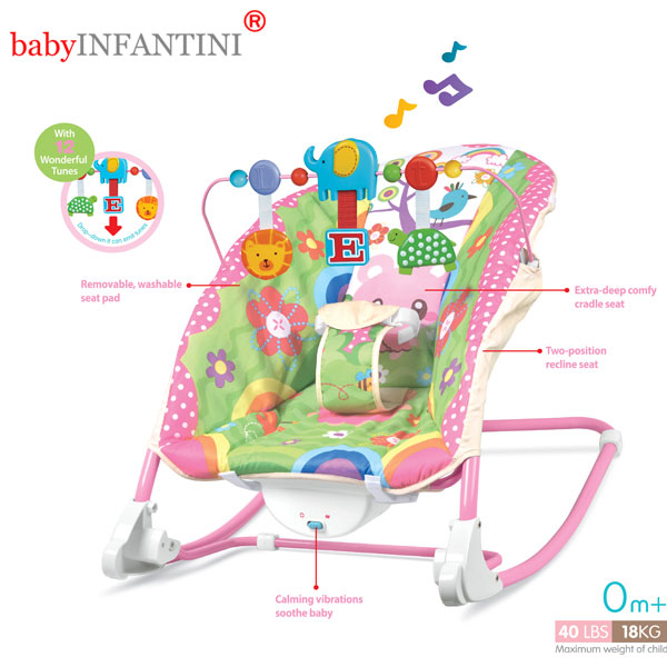 Balansoar 2 in 1 Happy Friends Pink babyINFANTINI imagine 2022