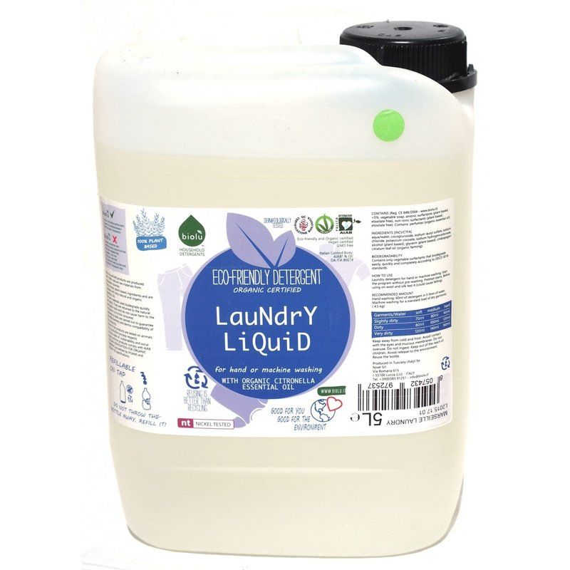 Detergent ecologic lichid pentru rufe albe si colorate lamaie 5L albe imagine noua responsabilitatesociala.ro
