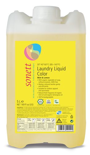 Detergent ecologic lichid pentru rufe colorate 5L Sonett