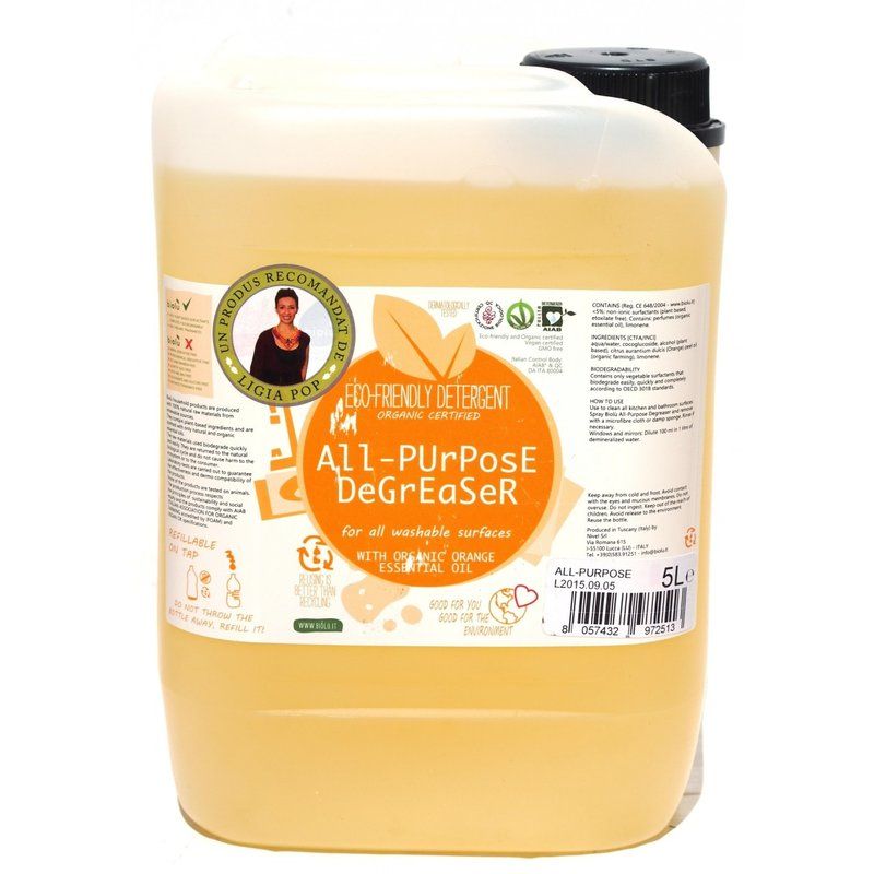 Detergent ecologic universal cu ulei de portocale 5L (universal) imagine noua responsabilitatesociala.ro