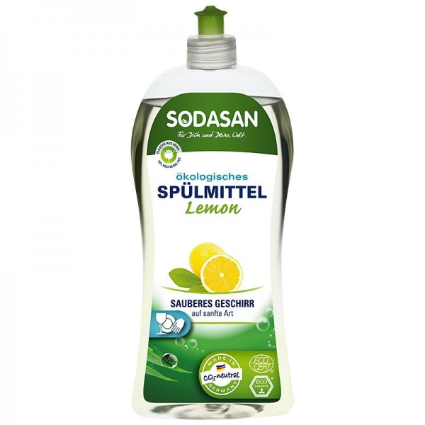 Detergent lichid ecologic pentru vase cu lamaie 1L Alimentatie imagine noua responsabilitatesociala.ro