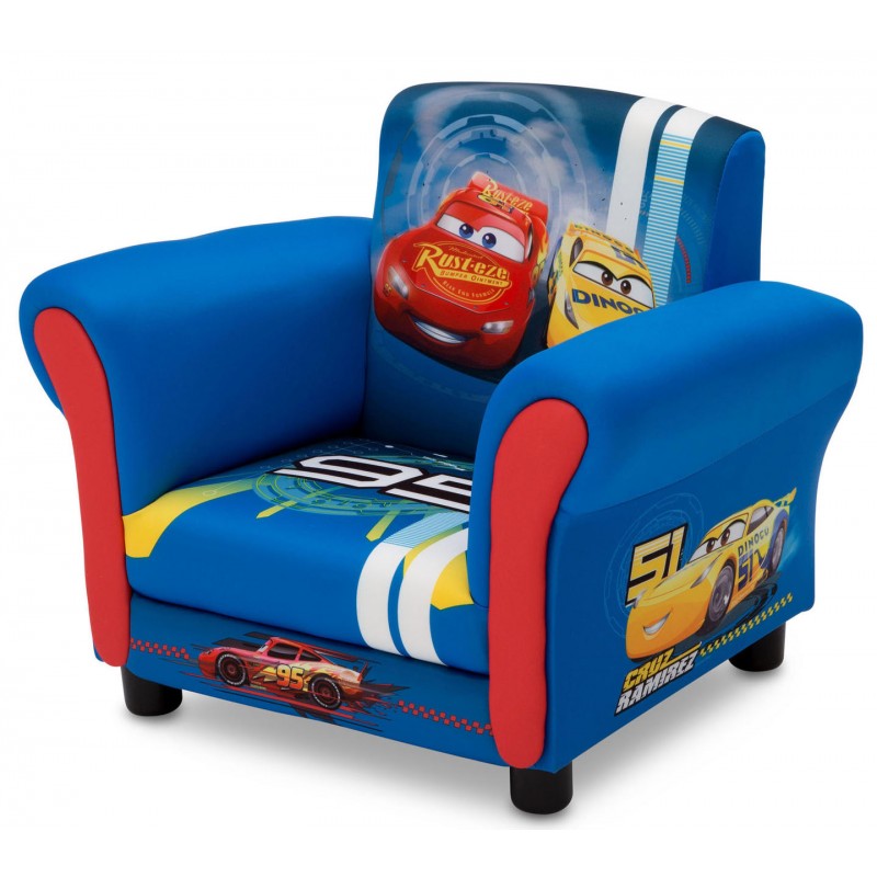 Fotoliu cu cadru din lemn disney cars racers