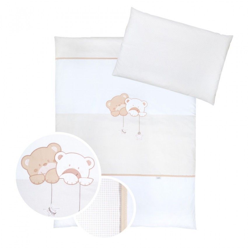 Set lenjerie brodata 3 piese klups star dream - beige