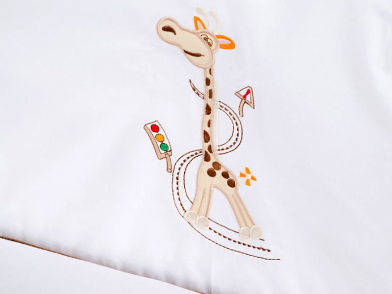 Lenjerie patut copii klups safari giraffe h173 5 piese