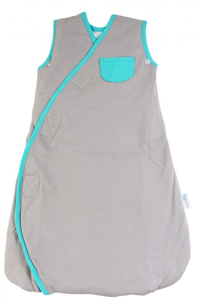 Sac de dormit multifunctional Grey Turquoise Elephant Travel 0-3 luni 2.5 Tog