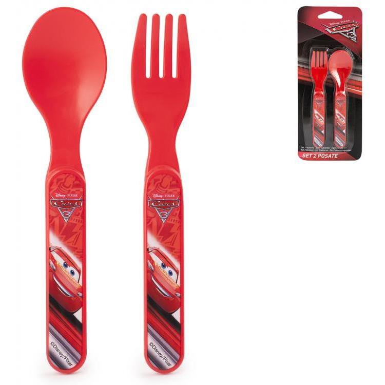 Set lingurita si furculita plastic cars 3 lulabi 8013750