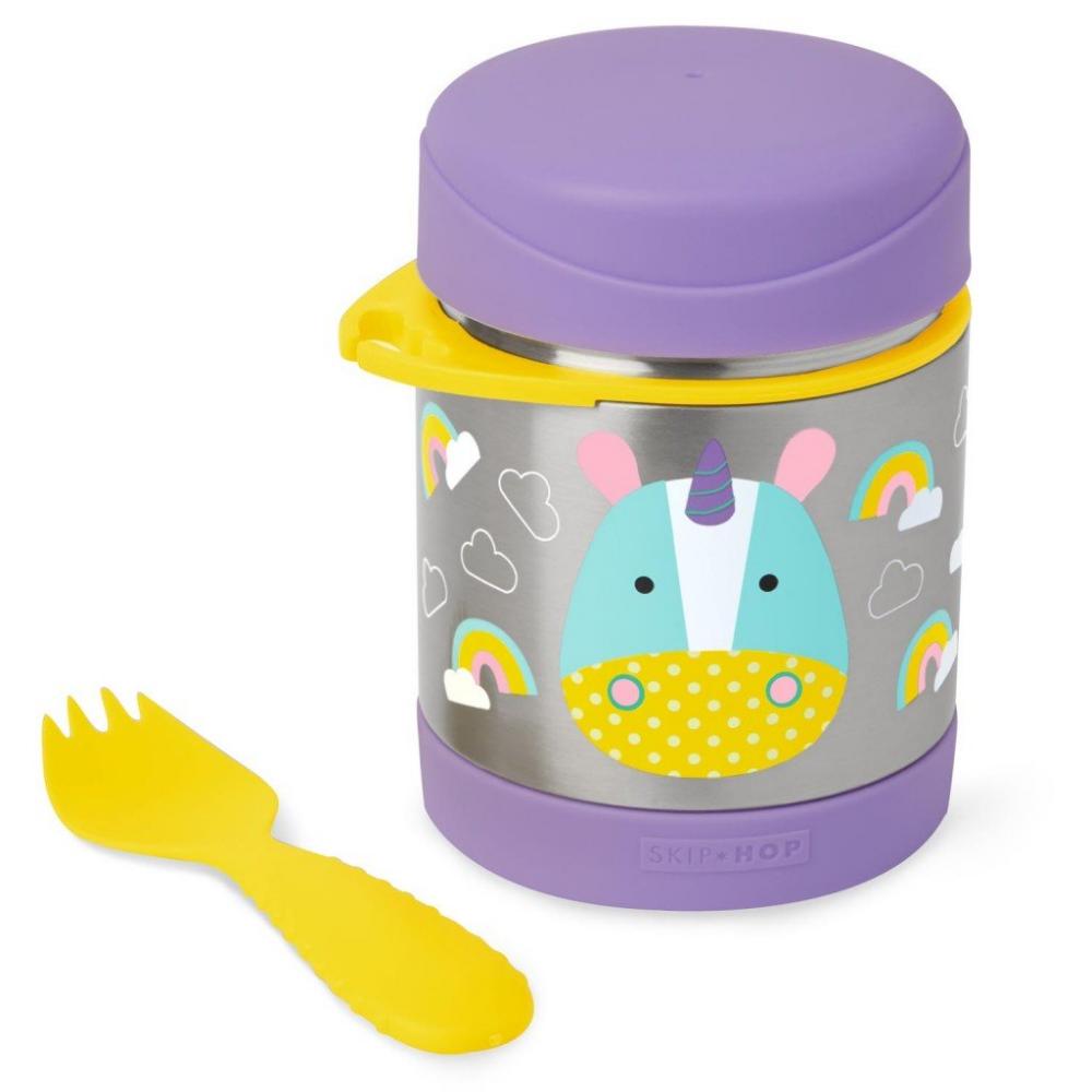 Recipient pentru mancare skip hop zoo unicorn 325 ml