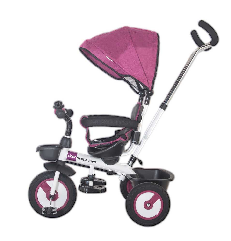 Tricicleta multifunctionala MamaLove Rider Violet MamaLove imagine noua responsabilitatesociala.ro