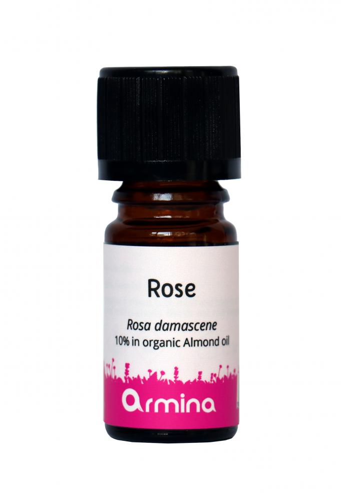 Ulei esential de trandafir (rosa damascena) in ulei de migdale bio 5ml (Rosa) imagine 2022 protejamcopilaria.ro