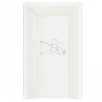 Blat de infasat cu intaritura si capat inchis Papa Bear White 80x50 cm