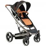 Carucior 2 in 1 transformabil cu suspensii Divaina Black