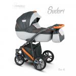 Carucior copii 2 in 1 Sudari 2018 Camarelo Color SU-6