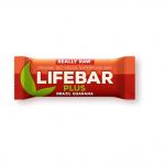 Lifebar Plus baton cu nuci braziliene si guarana raw bio 47g