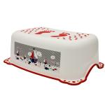 Inaltator anti-derapant pentru toaleta si chiuveta Maltex Baby Ocean&Sea White/Red