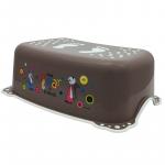 Taburet inaltator baie copii Little Bear and Friend cu sistem antialunecare maro
