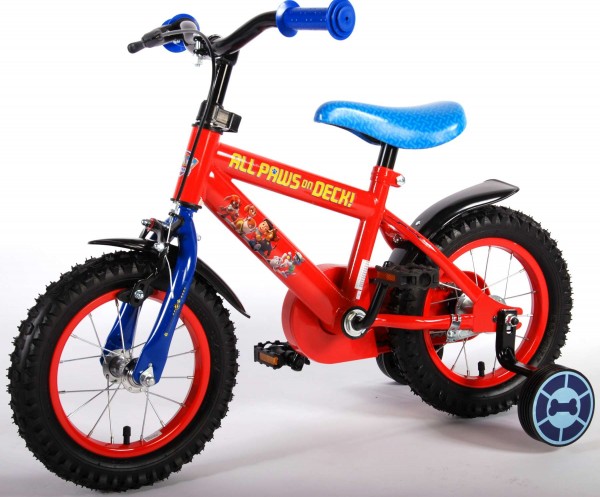 Bicicleta pentru baieti 12 inch cu roti ajutatoare Paw Patrol nichiduta.ro