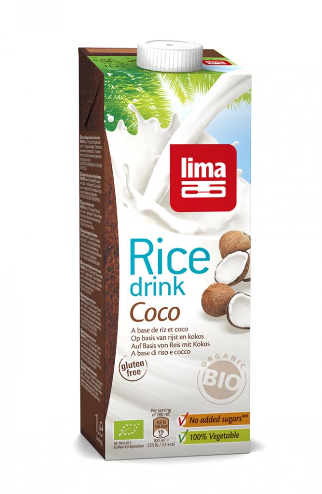 Lapte de orez cu cocos bio 1L