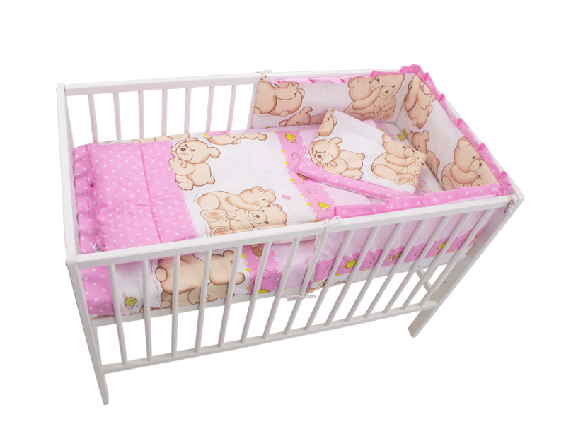 Lenjerie Teddy Friends Roz 4 piese M1 140x70