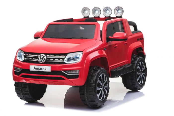 Masinuta electrica 4x4 cu roti eva si telecomanda 2.4 g vw amarok rosu