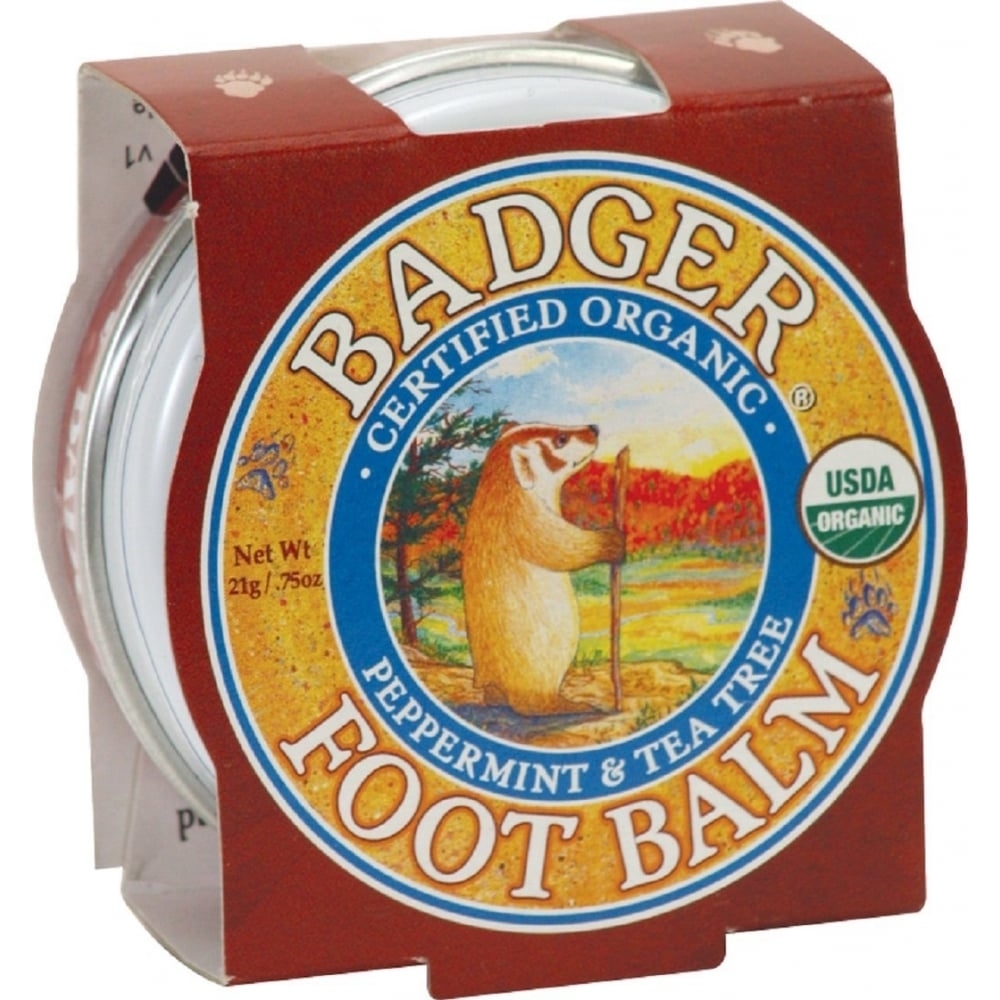 Mini balsam pentru picioare obosite calcaie crapate Foot Balm Badger 21 g