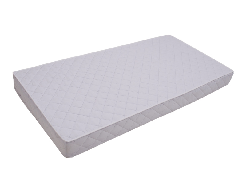 Patut din lemn klups karolina ii alb + saltea comfort 12 cm
