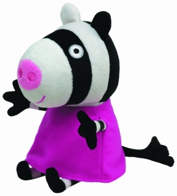 Plus licenta Peppa Pig, Zebra Zoe (15 cm) - Ty